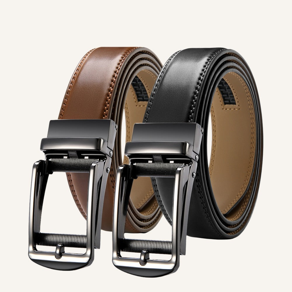 Premium Leather Dress Belt - Imperial