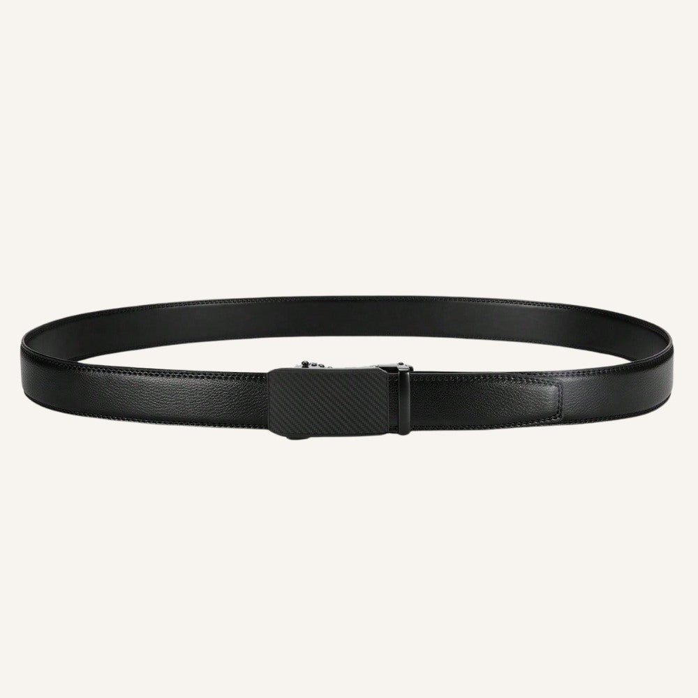 Men’s Leather Belt - Carbon