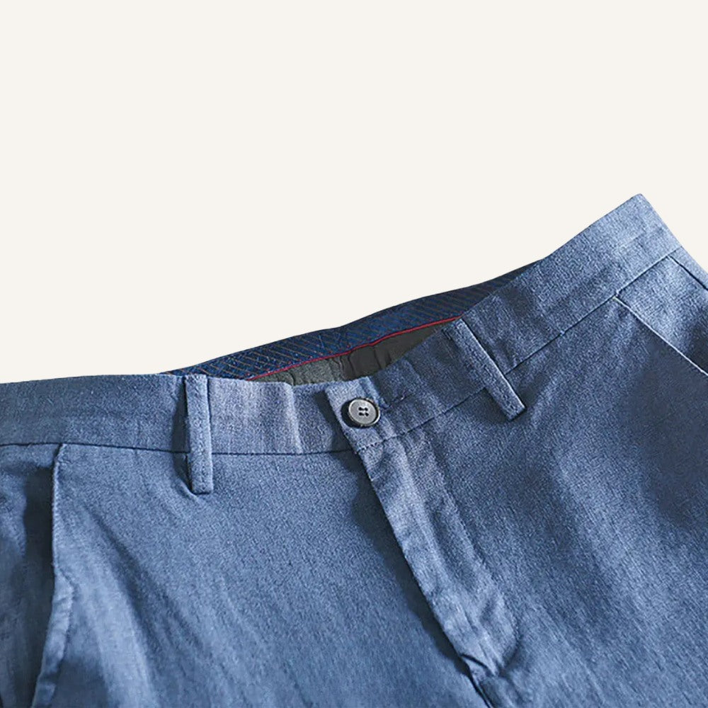 Men’s Linen Trousers – Bianco
