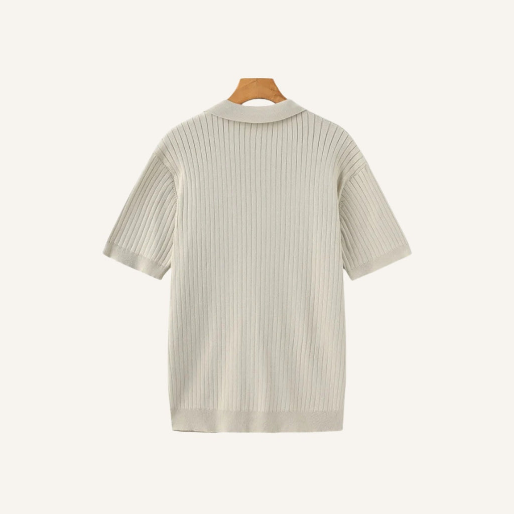 Premium Ribbed Polo Shirt – Sollome