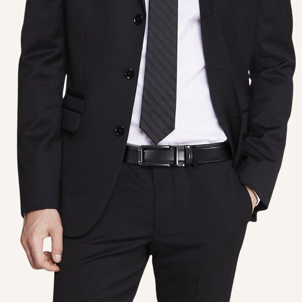 Premium Leather Dress Belt - Imperial