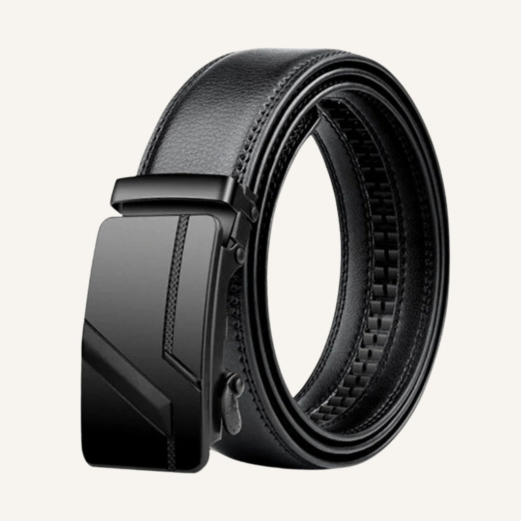 Men's Black Leather Dress Belt – Fiare