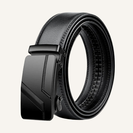 Men's Black Leather Dress Belt – Fiare