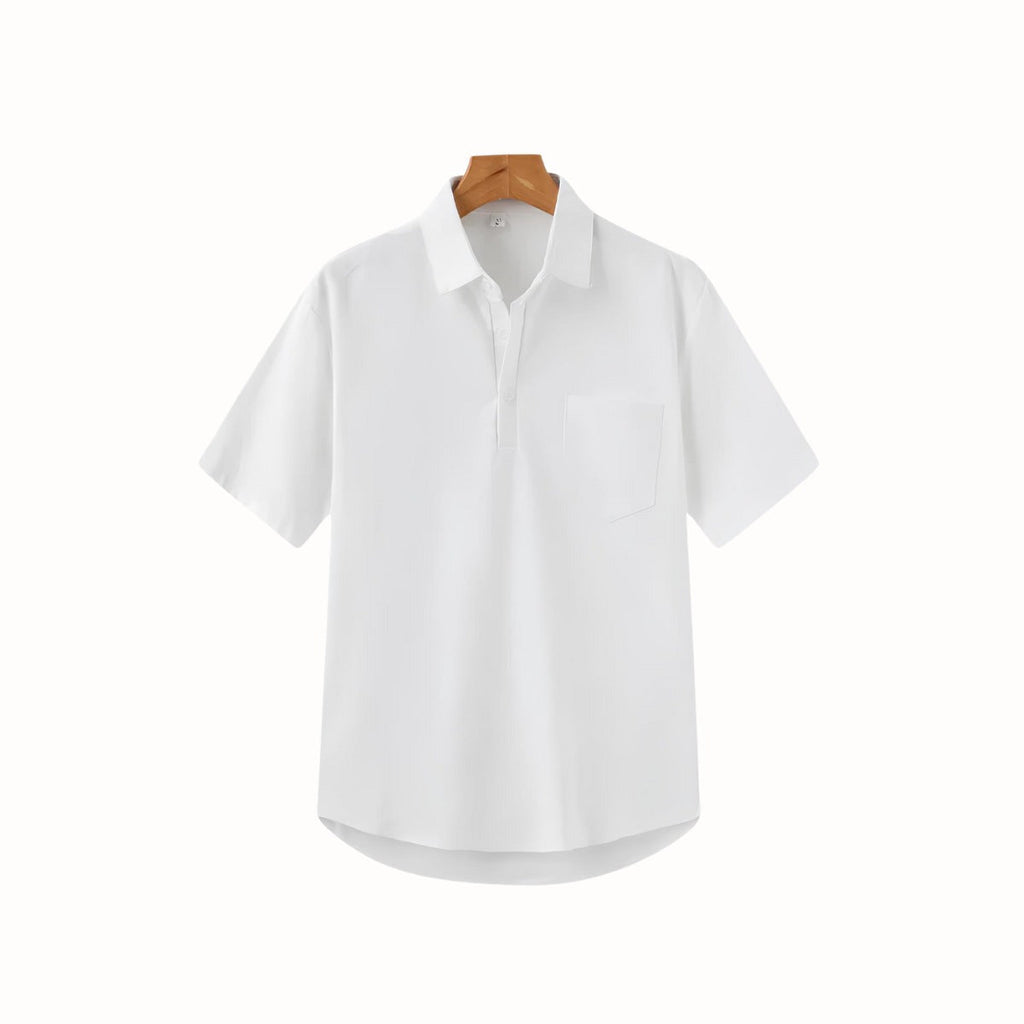 Linen Polo Shirt - Casablanca