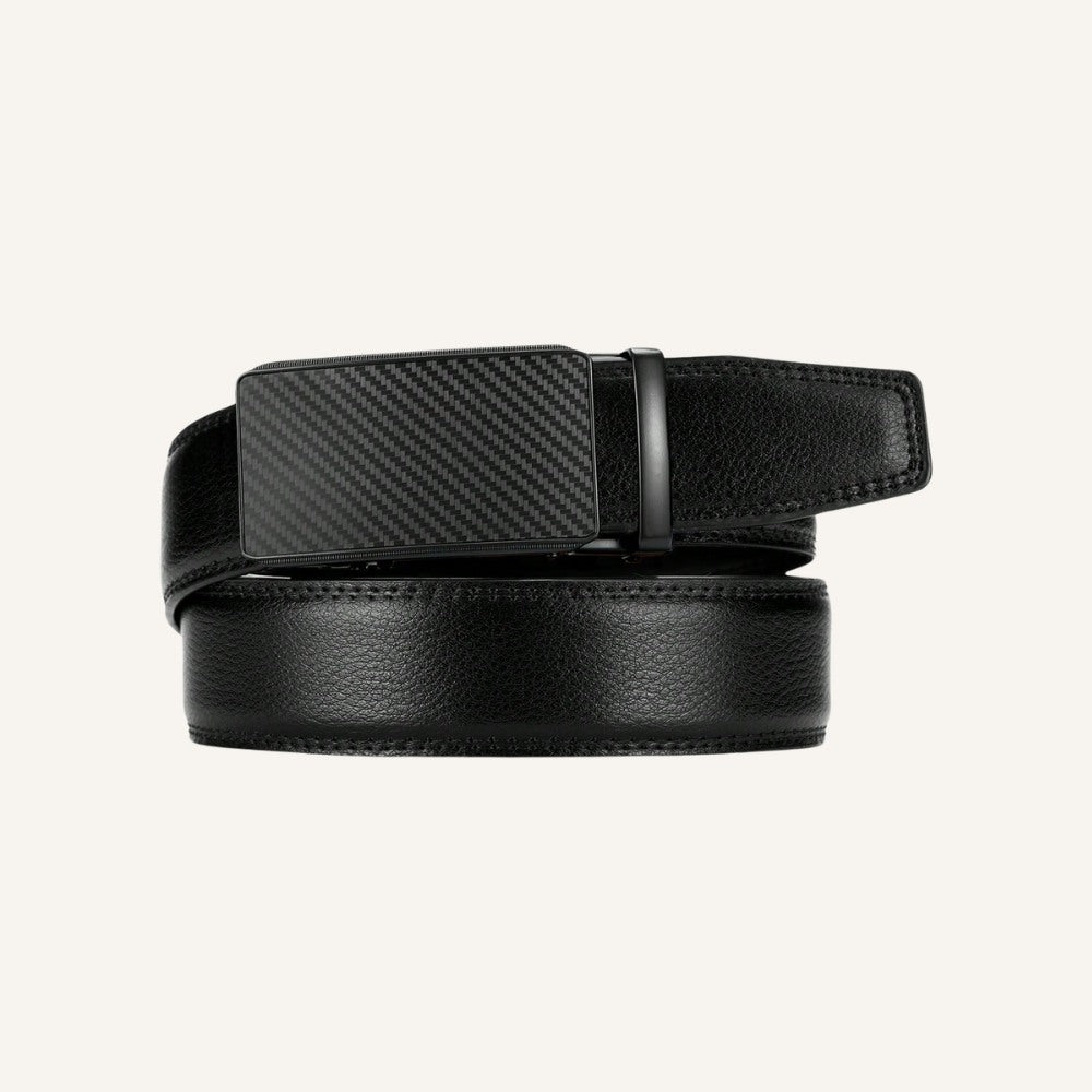 Men’s Leather Belt - Carbon