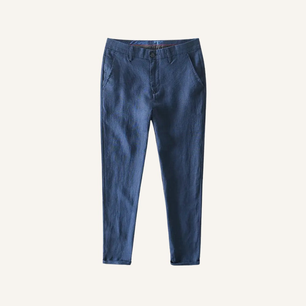 Men’s Linen Trousers – Bianco
