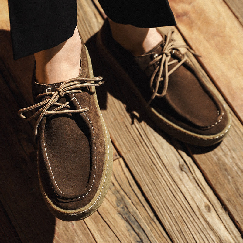 Men’s Suede High-Sole Shoe – Craffito