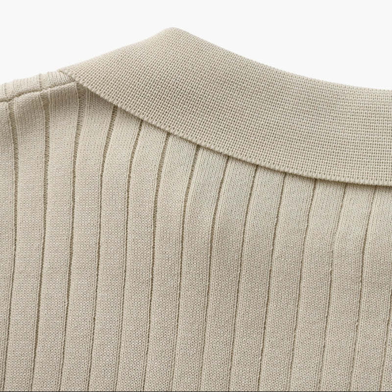 Premium Ribbed Polo Shirt – Sollome